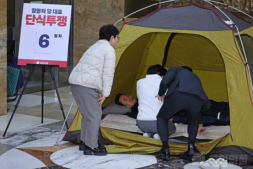 공천뇌물·통일교 특검법 수용촉구 단식 [6일차]